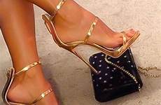zapatillas sandals glamurosas open gold shoe brasslook zapatos jeweled stilettos shinny