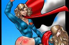 spanking luscious supergirl heroine superheroes