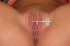 clit piercing getting pierced clitoris tumblr pain cunt needle slave