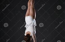 handstand gymnastics flexible doing shot woman preview