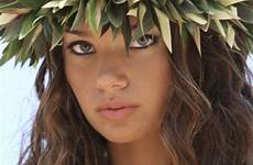 hawaiian polynesian girls woman hawaii women hair girl beautiful michelle vawer tahiti letarte busty hula island vahine people beauty islands