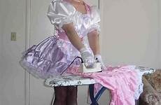 maid sissy femdom slave chores tumblr maids satin transvestite french wife chastity christine bellejolais dresses girls doing ironing dress husband
