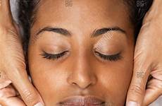 woman massage spa african american getting face girl treatment beautiful