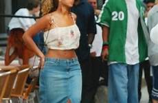 jay beyonce time first 2001 beyoncé when met she style skirt legs summertime gist he online bey looking tumblr choose