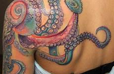 octopus tentacles polpo ocean tatuajes thigh tatuaggio sleeve tentacle pulpo piercing pulpos tatoos kraken meanings tatuaggi motive dresser seashell awesome