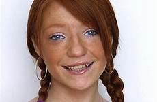 pigtails nicola roberts pigtail girl hair celebrity redhead teeth red freckles hairstyles women ponytails beautiful 2002 braids ponytail two redheads