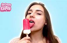 popsicle licking ice cream asmr girls eating natalia