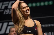 ronda ufc rousey body paint sports women return trainer eyes says december necessity peace war before mma but legends needs