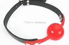 bondage bdsm mouth silicone gags ball red gear toys gag restraints adult sex female foreplay erotic lady slave trainer 40mm