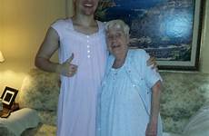 grandson grandmother nightgown apologizes