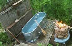 outdoor bathtub soaking tubs fired tank bain badewanne norvegien holzbadewanne showers jacuzzi redneck hottub honeymoon saunas galvanized joel sauna