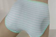 panties green pastel stretch stripe knickers microfibre