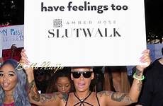 amber rose slutwalk angeles los bellanaija her offended promoting weeks artists even got female were number been when has october