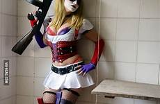 harley quinn cosplay arkham asylum batman nurse lancaster costume sophia city slutty costumes girl joker holy cosplayer dc superhero choose