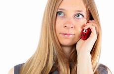 girl phone cell talking blond beautiful stock