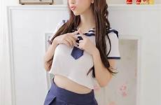 japanese sexy uniform lingerie costume students appeal game costumes over