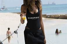 jourdan dunn august barbados beach swimsuit dimepiece mesh bodysuit shorts fashion thong celebmafia steal posted bikini choose board