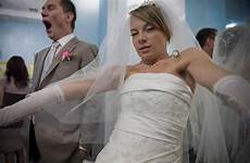 drunk groom brides blows exchange bridesmaids