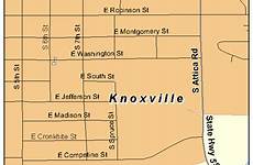 map iowa knoxville street detail center