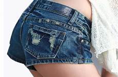 shorts jean micro mini denim ultra women jeans sexy low rise dancing pole crystal summer plus size waist ripped