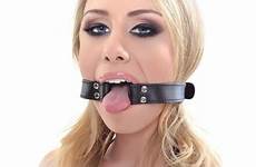 mouth open gag fetish fantasy sex toys ring mask wide keeps beginner beginners adult vinyl headstrap satin phthalates covered perfect