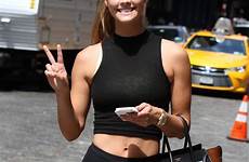 nina agdal leggings gym tights hot manhattan heading york city celebrities headed august forum women gotceleb way her female forums