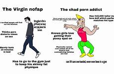 chad nofap addict versus virginvschad