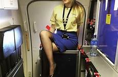 stewardess flight ryanair attendant crew hot cabin girls legs air sexy instagram girl power uniform stockings female ca virgin cabina