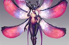 succubus concept insect deviantart fantasy character creature alien girl variation artstation artwork female dnd four criaturas monster creatures drawing arms
