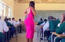 teacher school curvy hot backside teachers female african sexy south her social internet viral kzn big students high over outfits