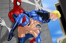 sex spider man gay xxx torch yaoi human peter parker rape spiderman fantastic spidey four storm comics johnny anal arms