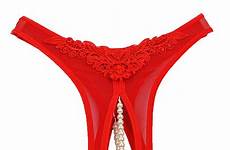 string underwear crotchless open women panties crotch sexy transparent lace pearl seamless thong thongs tanga womens strings over clothing aliexpress