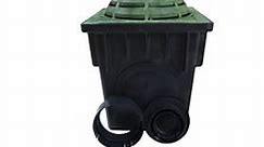 NDS 18" Two Hole Catch Basin Kit w/ Green Atrium Grate