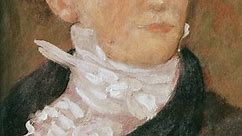 Autoportrait au pinceau à 18 ans de Théodore Géricault - Reproduction tableau