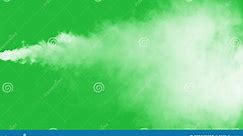 Jet of Vapour Steam Under Pressure on Green Background. Clouds of Thick Jet Swirl. Dry Smoke Fog Stock Video - Video of overlay, nature: 239179995