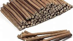 Pllieay 120Pcs Craft Sticks, 6 Inch Long 0.3-0.5 Inch in Diameter Wood Sticks for Crafts, Twigs Sticks Fake Wood Logs for Decoration, DIY Crafts Photo Props, School Projects, Festival Decoration