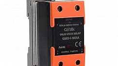 Solid State Relay with Radiator AC-AC Single Phase SSR 100A Din Rail Mount (AC Control AC,100A)
