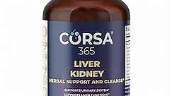 Liver and Kidney Cleanse & Support Herbal Complex - Kidney Cleanse Detox & Repair Liver Supplements for Men and Women - Organic Kidney Restore and Liver Support Supplement - 60 Capsules