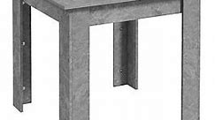 HOMCOM Square Dining Table With Faux Cement Effect For Living Room Dining Room