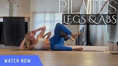 Pilates mini ball workout legs and abs
