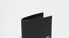 Lacoste logo billfold wallet in black | ASOS