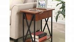 Convenience Concepts Tucson Flip Top End Table with Charging Station and Shelf - Bed Bath & Beyond - 20559156