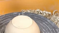 Turning a foot ring onto a small porcelain bowl. #porcelainbowls #handmademadeporcelain #creationsaltburn #mimashop #northernpottersassociation #saltburninspired #saltburnindies | Claudefsceramics