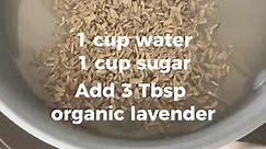 We were dreaming of spring flowers, so we made this delicious lavender syrup. Add it to coffee, cocktails, lemonade, matcha whatever you want! #lavenderrecipe #lavendersyrup #lavenderlatte #organicherbs #starwestbotanicals #simplesyrup