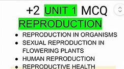 23 May 2024 || +2 Biology MCQ ||UNIT 1 REPRODUCTION || BOTANY By Prabodhani