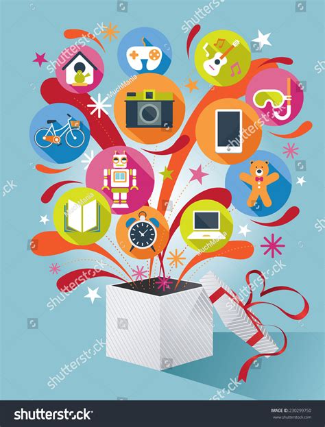 Find & download free graphic resources for gift box. Gift Box Gift Icons Stock Vector (Royalty Free) 230299750 ...