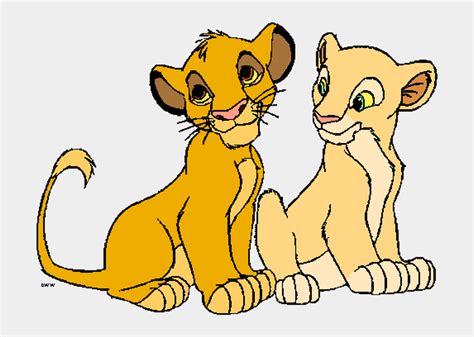 Baby Simba Cartoon Drawing
