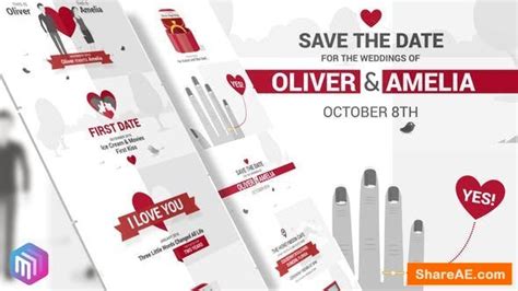 Overview tell your family and friends you are getting married with this beautiful and sweet after effects template. Videohive Save The Date - Video Wedding Invitation » free ...