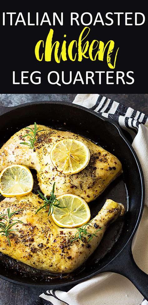 Sprinkle seasoning mixture on top. Italian Roasted Chicken Leg Quarters | The Blond Cook