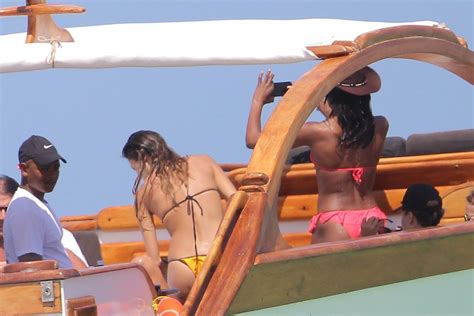 Naomi campbell continues to be a formidable force in the world of fashion, and has used her success to establish herself as an entrepreneur whilst always helping others in need through her charity work. NAOMI CAMPBELL in Bikini at a Boat in Kenya - HawtCelebs